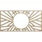 Ekena Millwork Hoover Wood Fretwork Pierced Ceiling Medallion, Birch, 24"W x 12"H x 8 7/8"ID x 1/4"T CMWP24X12X0250HOBI - alternate 1